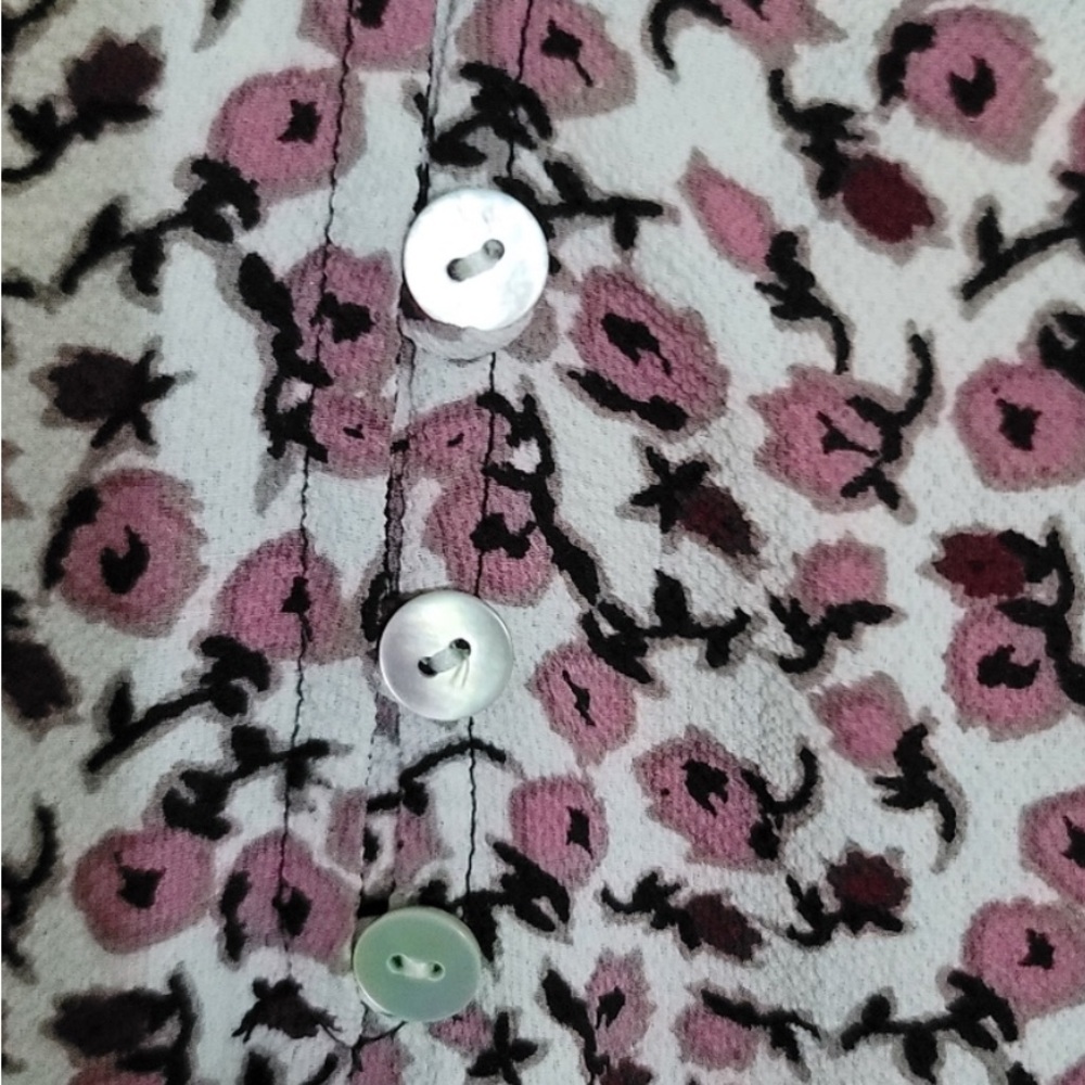 Fig and Flower Boho patchwork Tunic top. Size Sma… - image 2